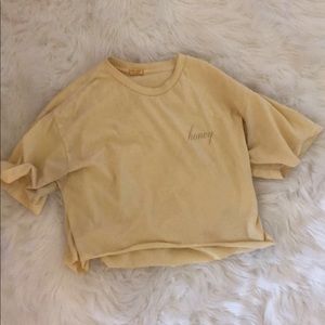 cropped honey top
